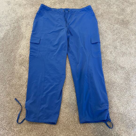 Chicos Women's Zenergy Athletic Jogger Sky Blue Drawstring Pant Size 1 Medium 8 - Picture 9 of 9